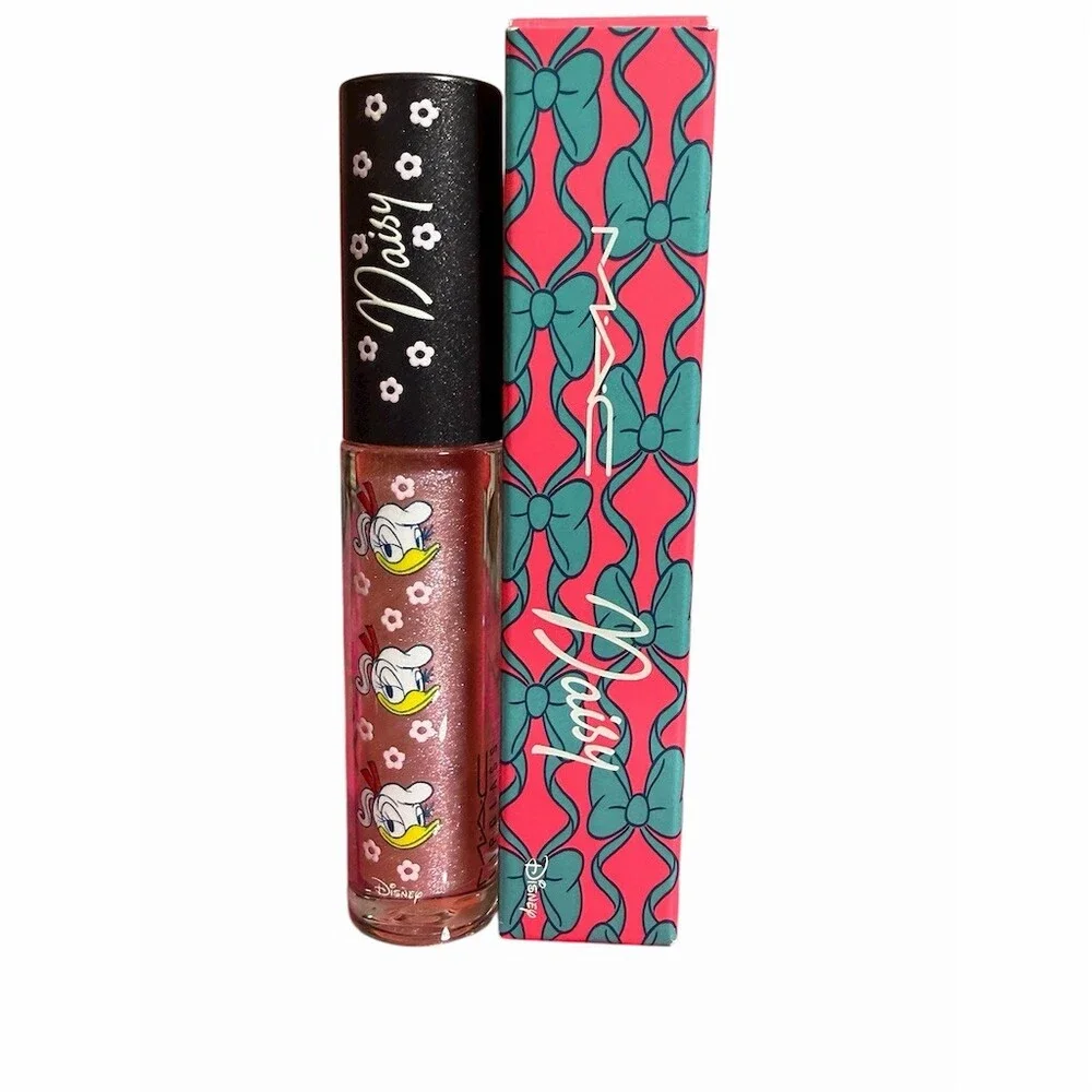 MAC x Disney Daisy Duck Lipglass Glitter Shimmer Lip Gloss OUT ON THE TOWN